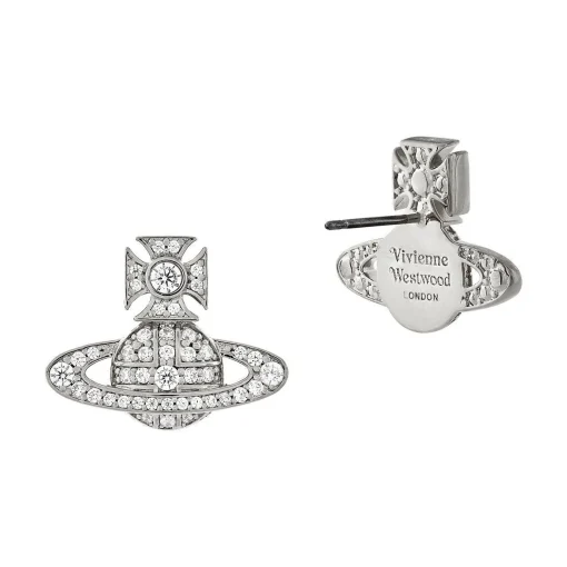 Vivienne Westwood Carmela Crystal Stud Earrings