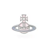 Vivienne Westwood Concetta Silver Crystal Opal Stud Earring