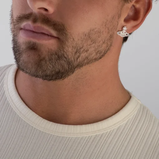 Vivienne Westwood Concetta Silver Crystal Opal Stud Earring