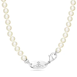 Vivienne Westwood Cubic Zirconia Pearl Necklace