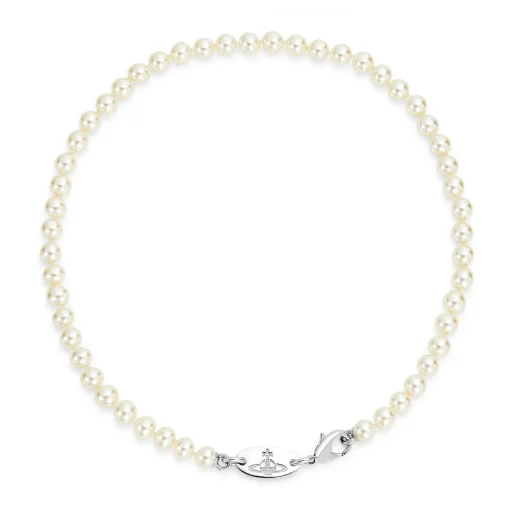 Vivienne Westwood Cubic Zirconia Pearl Necklace
