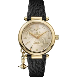 Vivienne Westwood Exclusive Orb Heart 36mm Yellow Gold Tone Ladies Watch