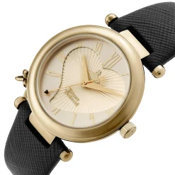Vivienne Westwood Exclusive Orb Heart 36mm Yellow Gold Tone Ladies Watch