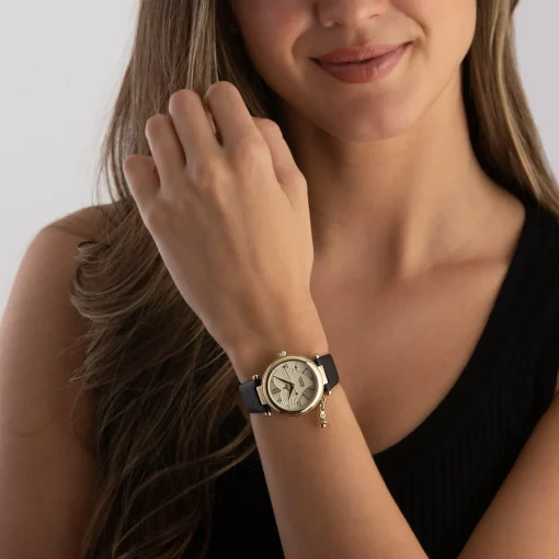 Vivienne Westwood Exclusive Orb Heart 36mm Yellow Gold Tone Ladies Watch