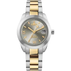 Vivienne Westwood Fenchurch 28mm Stainless Steel and Yellow Gold Tone Ladies Watch