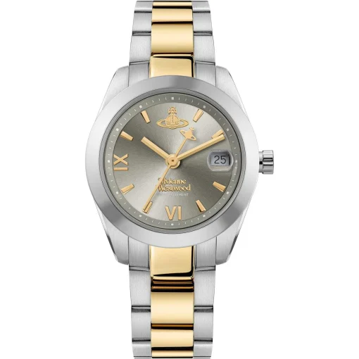 Vivienne Westwood Fenchurch 28mm Stainless Steel and Yellow Gold Tone Ladies Watch