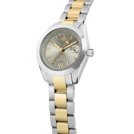 Vivienne Westwood Fenchurch 28mm Stainless Steel and Yellow Gold Tone Ladies Watch