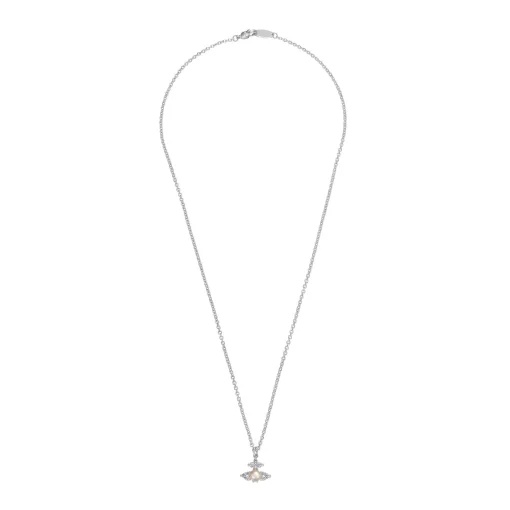 Vivienne Westwood Feodora Silver Pearl and Cubic Zirconia Pendant
