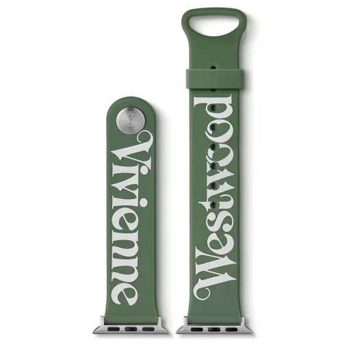 Vivienne Westwood Green Silicone Apple Watch Strap