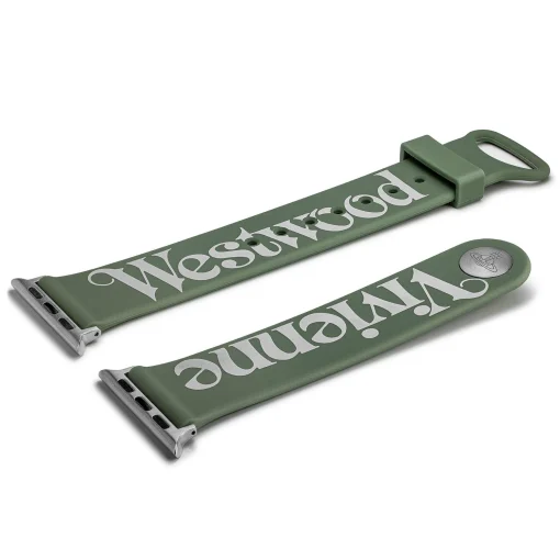 Vivienne Westwood Green Silicone Apple Watch Strap