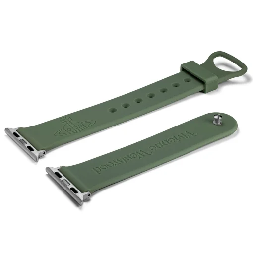 Vivienne Westwood Green Silicone Apple Watch Strap