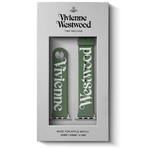 Vivienne Westwood Green Silicone Apple Watch Strap