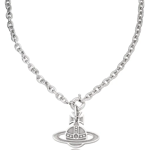 Vivienne Westwood Hilario Grey Metal Men’s Pendant