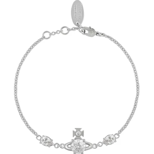 Vivienne Westwood Joaquina Silver Cubic Zirconia Bracelet