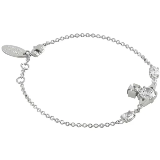 Vivienne Westwood Joaquina Silver Cubic Zirconia Bracelet
