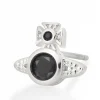 Vivienne Westwood London Orb Black Crystal Single Stud Earring