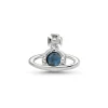 Vivienne Westwood Nano White Metal Crystal Men’s Single Stud Earring