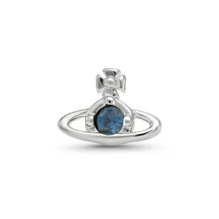 Vivienne Westwood Nano White Metal Crystal Men’s Single Stud Earring