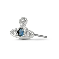Vivienne Westwood Nano White Metal Crystal Men’s Single Stud Earring