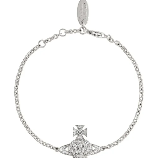 Vivienne Westwood Natalina Silver Crystal Bracelet