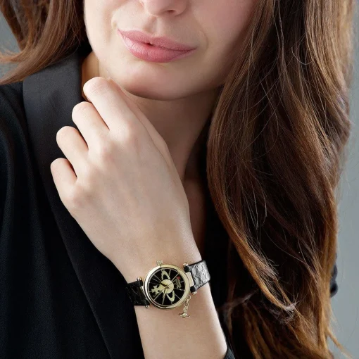 Vivienne Westwood Orb II 32mm Yellow Gold Tone Ladies Watch