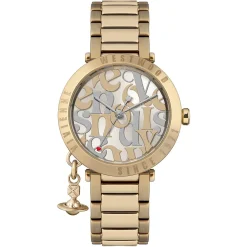Vivienne Westwood Orb Logomania 32mm Yellow Gold Tone Ladies Watch