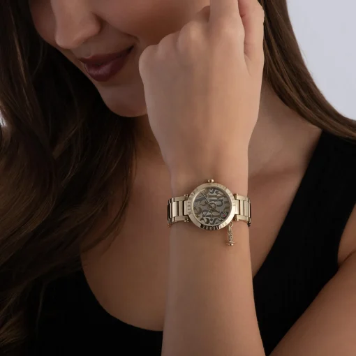 Vivienne Westwood Orb Logomania 32mm Yellow Gold Tone Ladies Watch