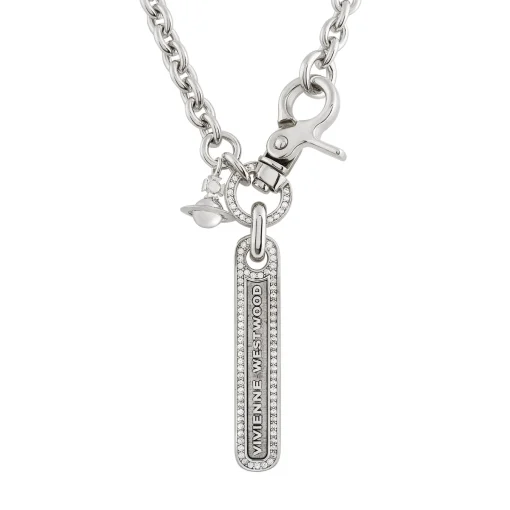 Vivienne Westwood Orpheus Silver Cubic Zirconia Pendant