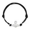 Vivienne Westwood Silver Leather Bracelet