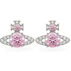 Vivienne Westwood Silver Cubic Zirconia Stud Earrings