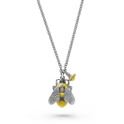 Vivienne Westwood Silver Crystal Bee Pendant