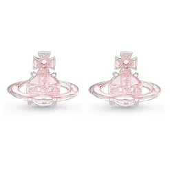 Vivienne Westwood Tammy Silver Pink Cubic Zirconia Stud Earrings