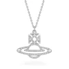 Vivienne Westwood Trudy Silver Cubic Zirconia Pendant