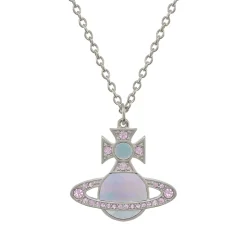 Vivienne Westwood Violet Rina Silver Crystal Pendant