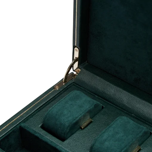 WOLF British Racing Green Single Watch Winder with Storage